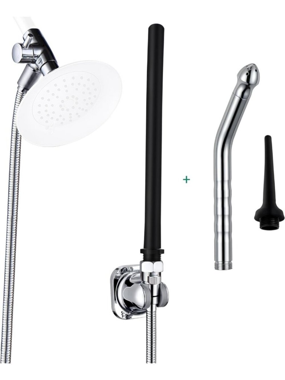 Adjustable Shower Douche with Water Control Valve for Men & Women - Hygiene